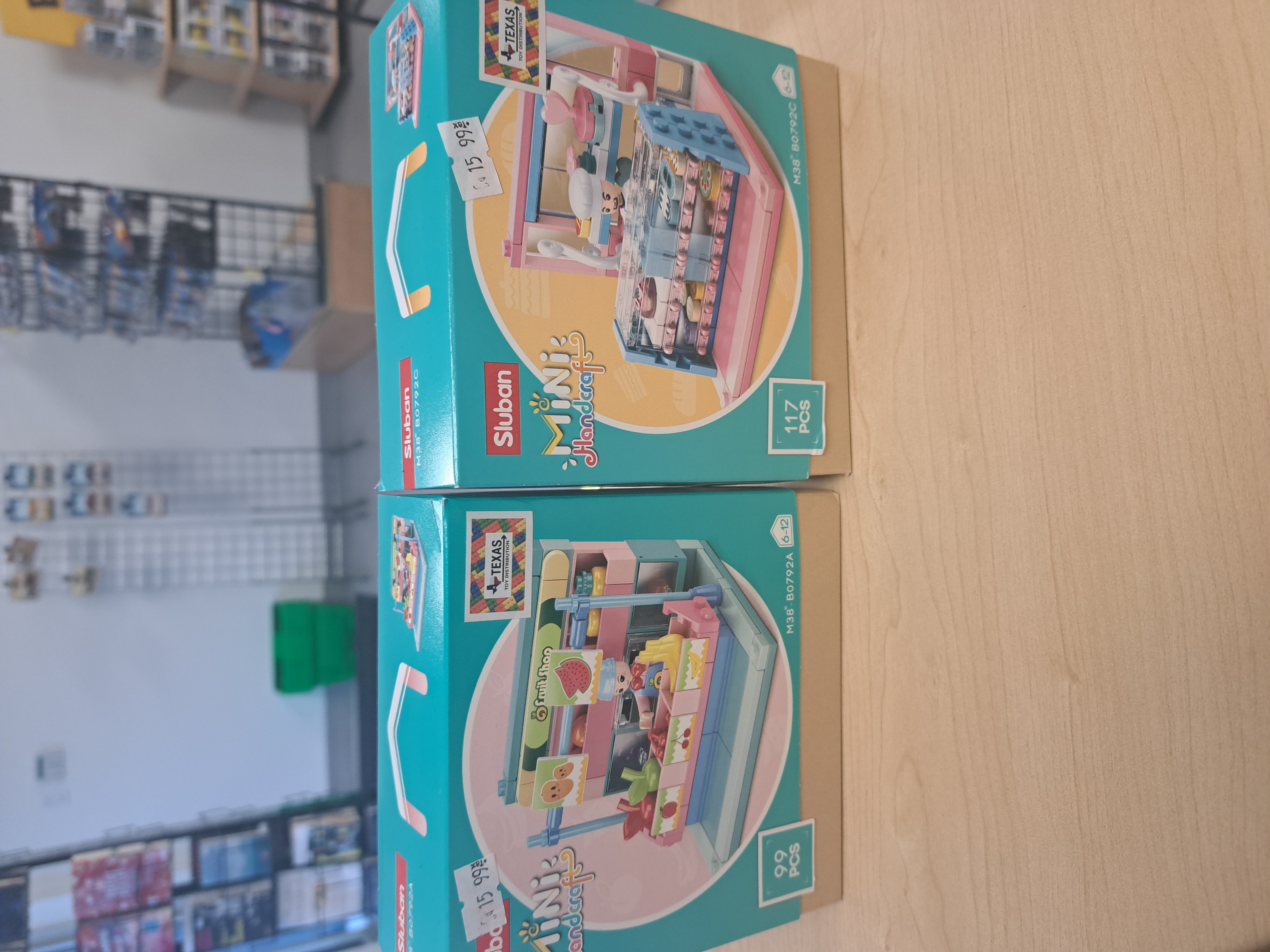 sluban bloc de construction mini stand de métier